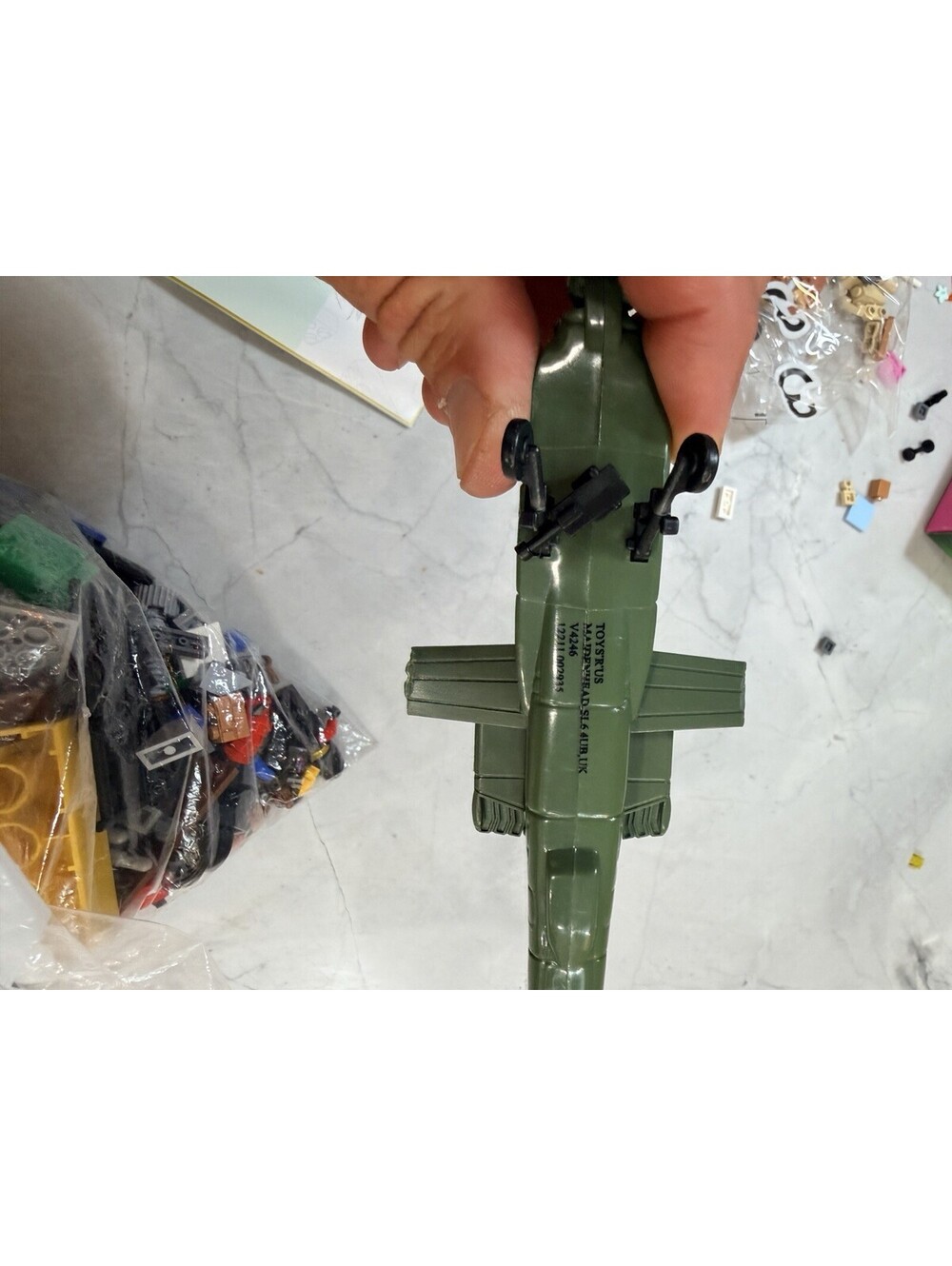 Vintage 2013 Toys R Us True Heroes Apache Attack Helicopter V4246 Military Toy